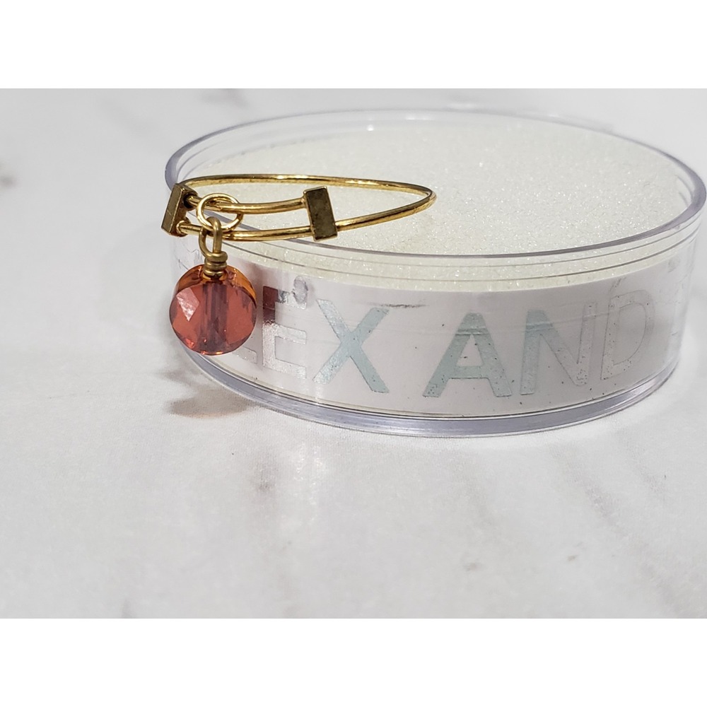 NEW Alex and Ani Crystal Infusion Expandable Wire Sterling Silver Ring GOLD TONE